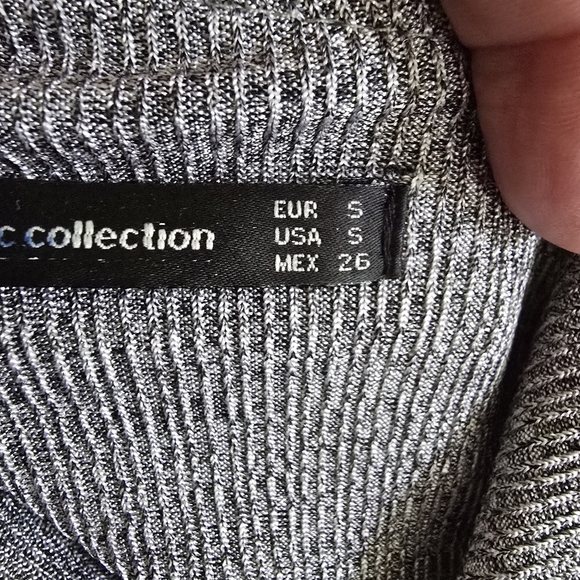 Zara TRF One Shoulder Knit Pullover With Metallic Effect Size Small - Picture 9 of 11